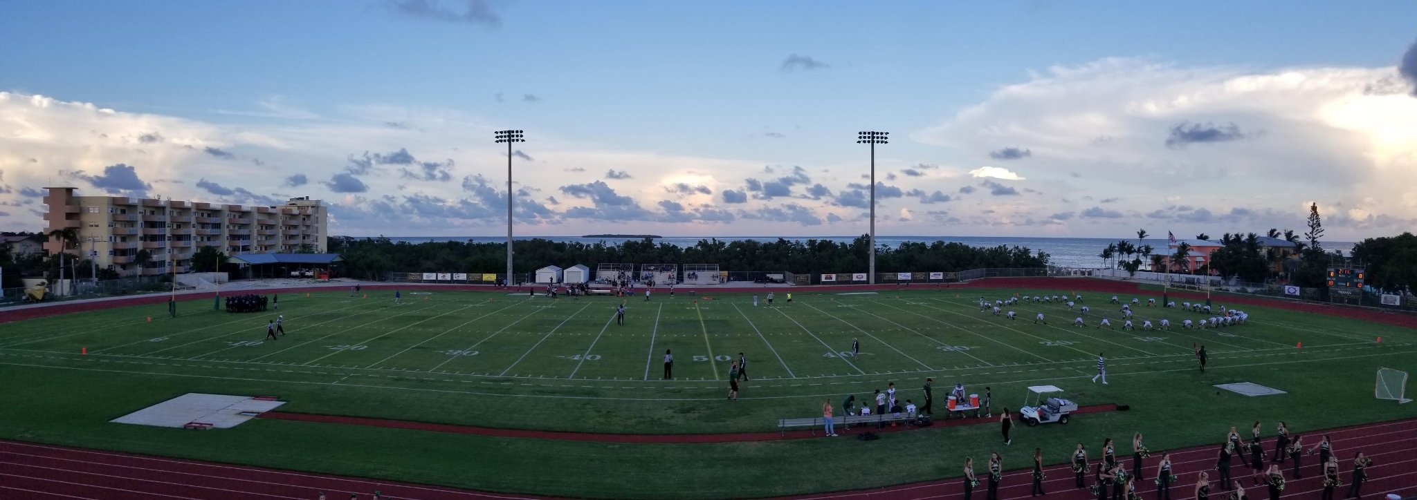 Florida Keys stadium panoramic view